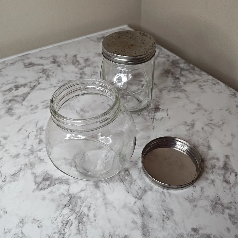 Glass Candy Storage Jars with Lid